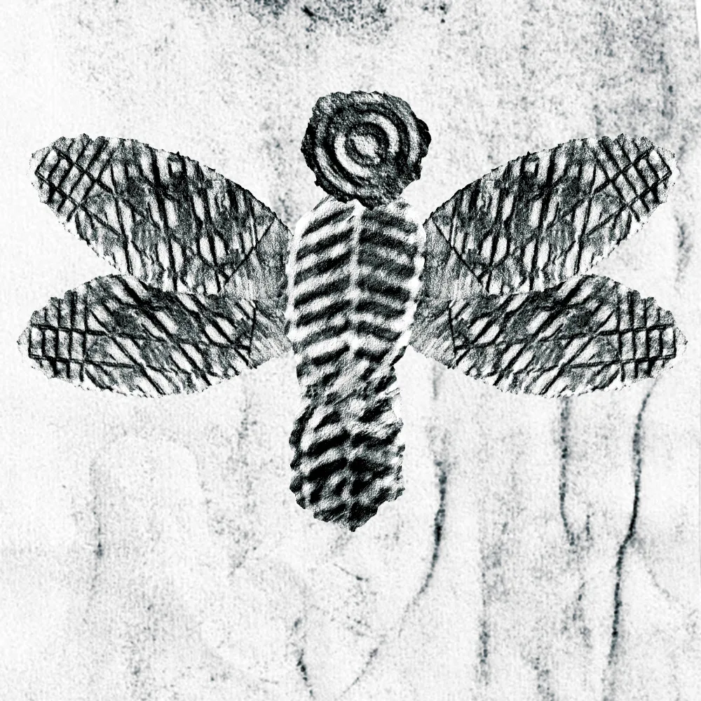 Flight of the Free artwork from the Frottage series